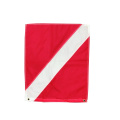 Customize Nylon Diving Red And White Flag